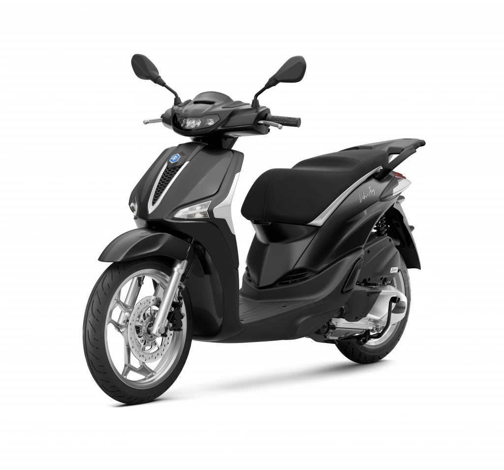 Piaggio Liberty 50 MY 2025 Schwarz Abisso vorne rechts